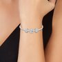 SC CRYSTAL Bracelet charm trèfle et acier par SC Crystal