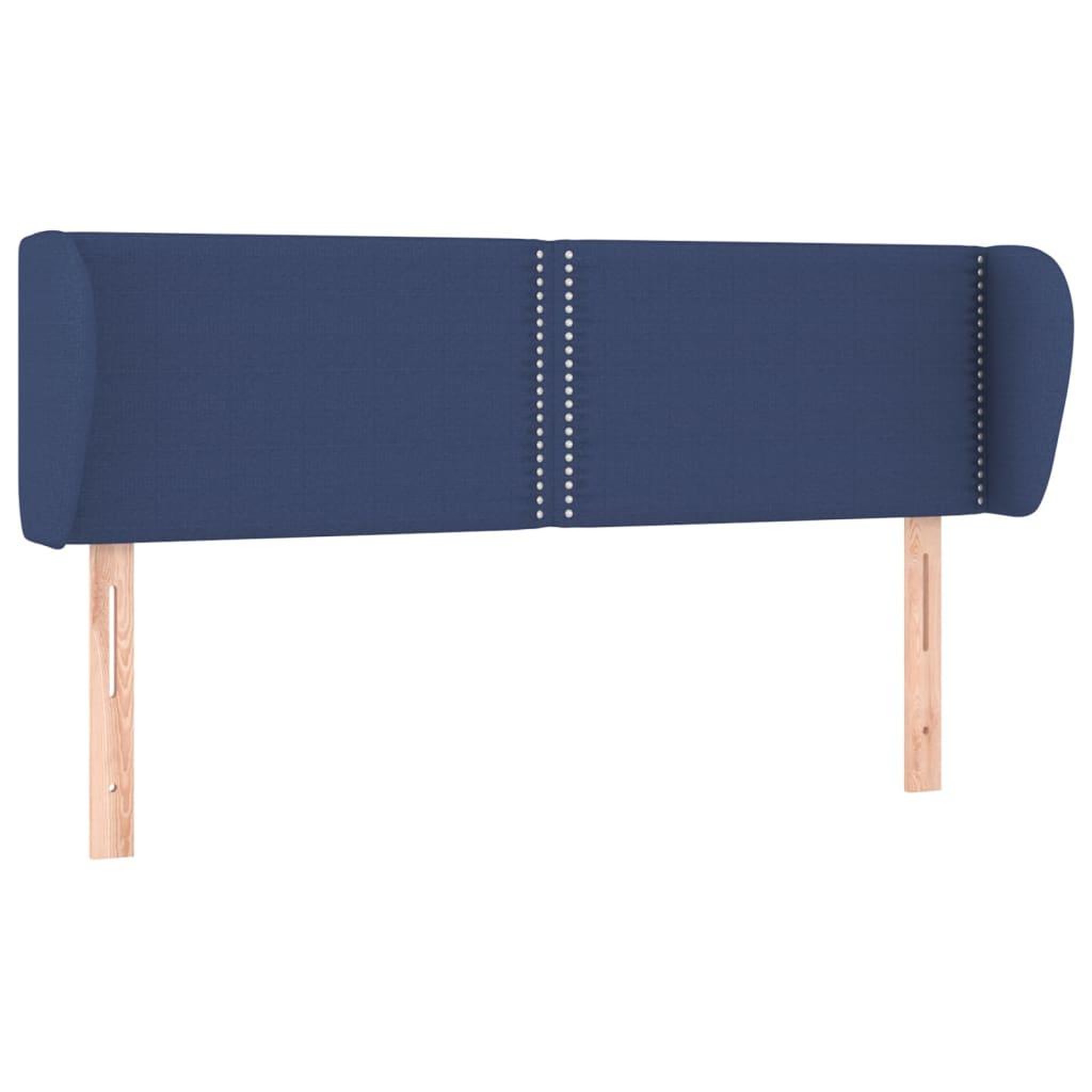 Voir la diapositive 2 : VIDAXL Tete de lit avec oreilles Bleu 147x23x78/88 cm Tissu