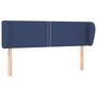 Voir la diapositive 2 : VIDAXL Tete de lit avec oreilles Bleu 147x23x78/88 cm Tissu