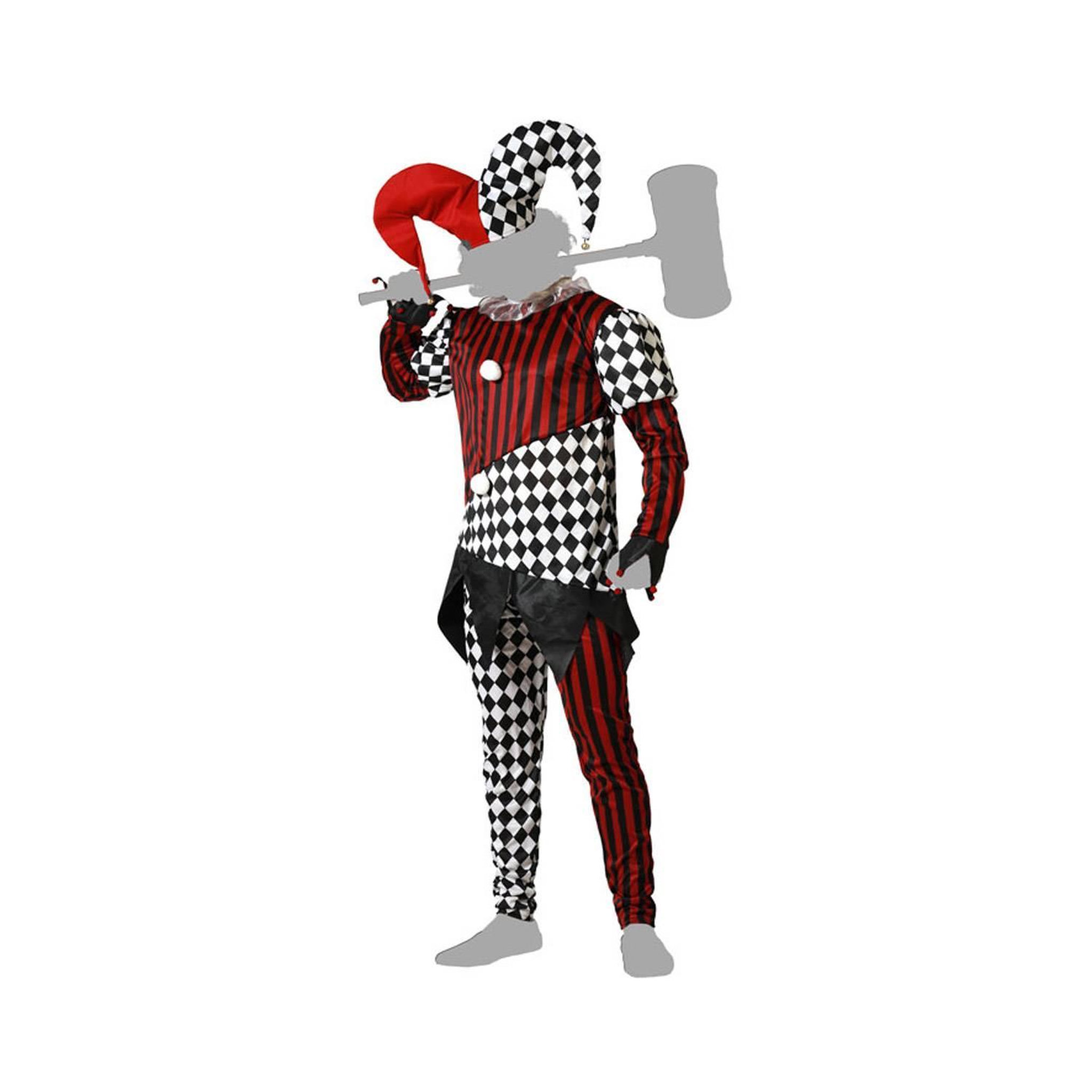 Voir la diapositive 4 : ATOSA Déguisement Arlequin : Noir et Blanc - Homme - XL