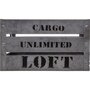  Lot de 3 Cagettes de Rangement  Cargo  50cm Gris
