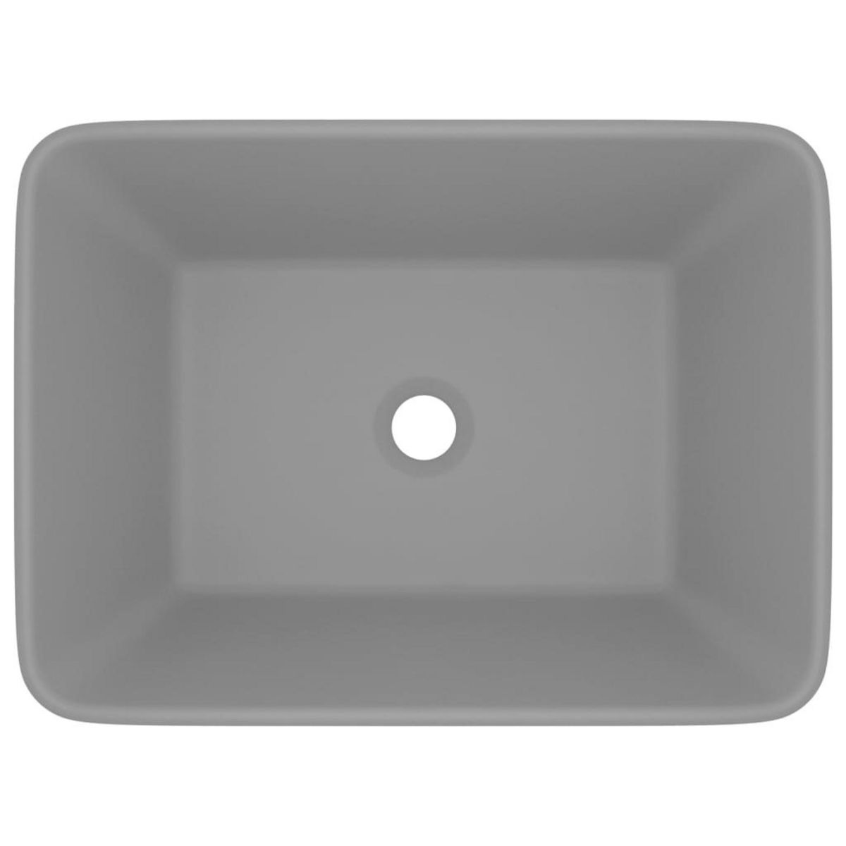 VIDAXL Lavabo de luxe Gris clair mat 41x30x12 cm Ceramique