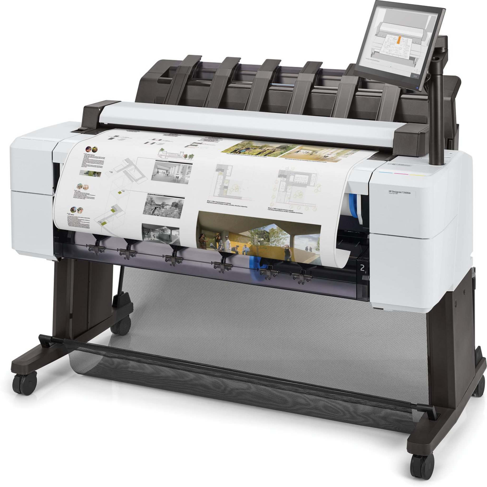 Voir la diapositive 3 : HP HP Designjet T2600dr 36-in PostScript Multifunction Printer imprimante grand format A jet d'encre thermique Couleur 2400 x 1200 DPI A0 (841 x 1189 mm) Ethernet/LAN
