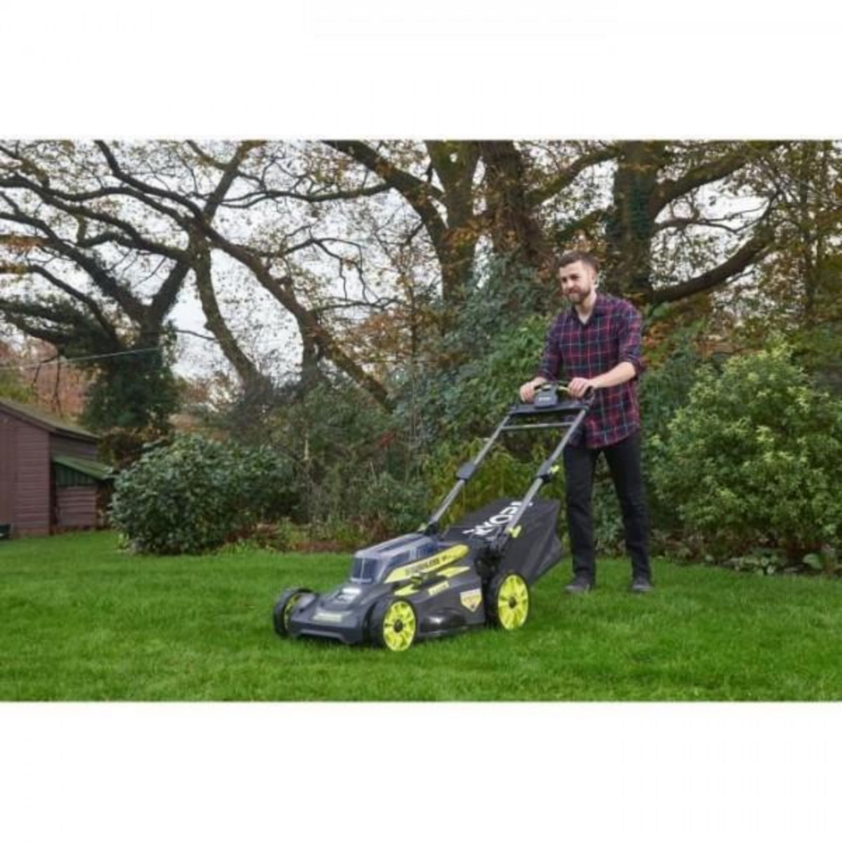 Ryobi Tondeuse a Gazon RYOBI -   tractée 36V MAXPOWER - Brushless - Ø coupe 51 cm + batterie 36V 6,0 Ah High Energy & chargeur - RY36LMX51A-16