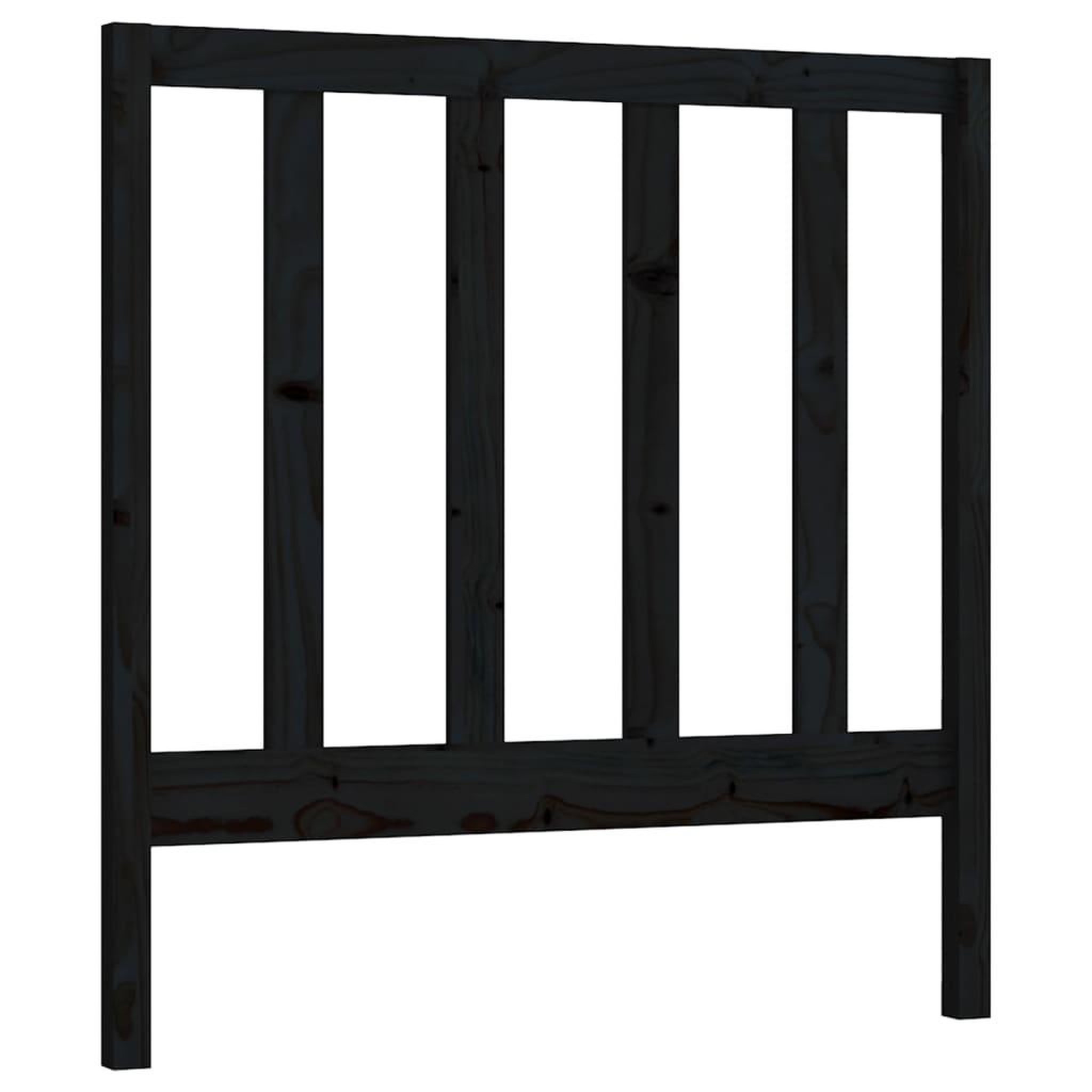 Voir la diapositive 2 : VIDAXL Tete de lit Noir 95x4x100 cm Bois massif de pin