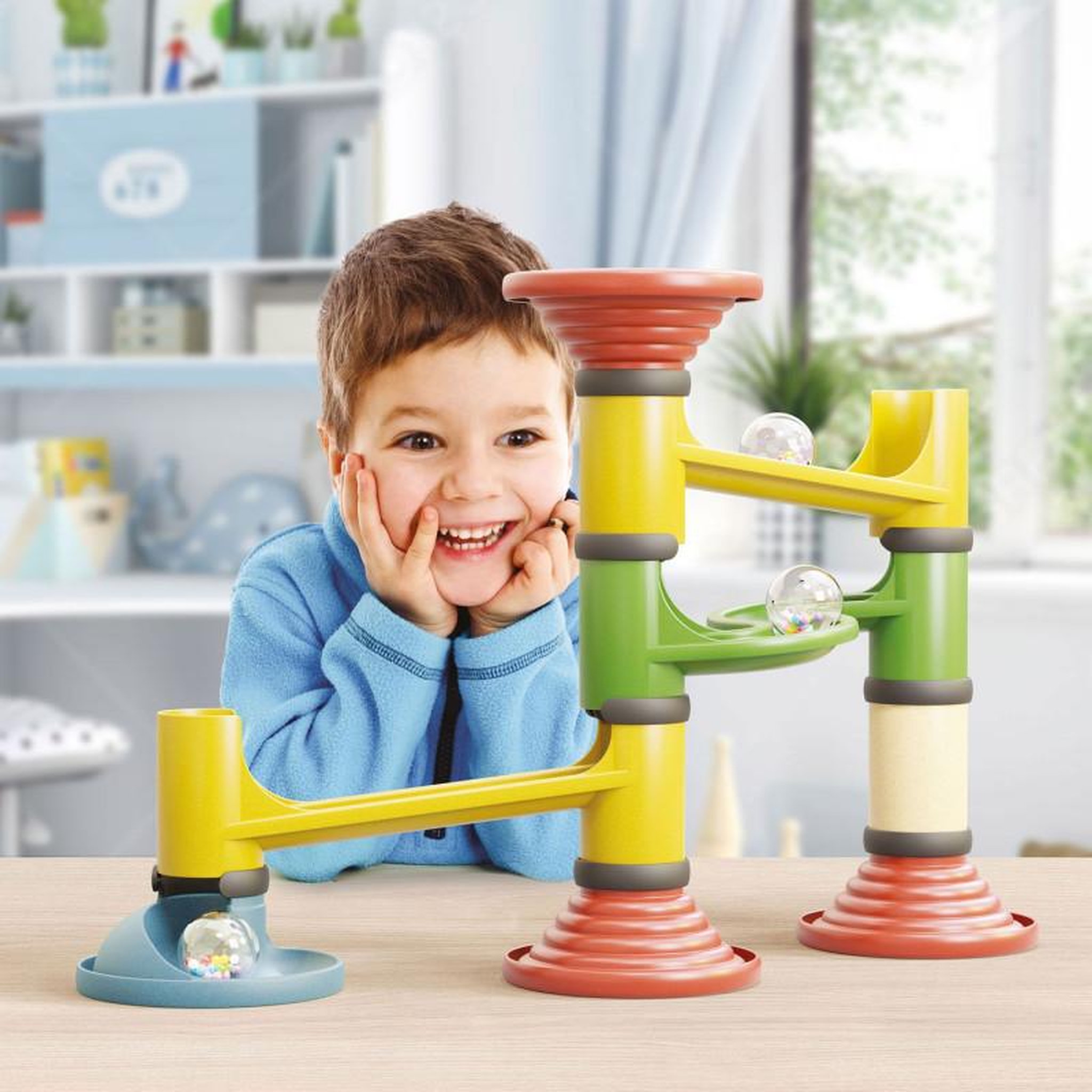 Voir la diapositive 4 : Quercetti Quercetti PlayBio Junior Circuit de billes 86502