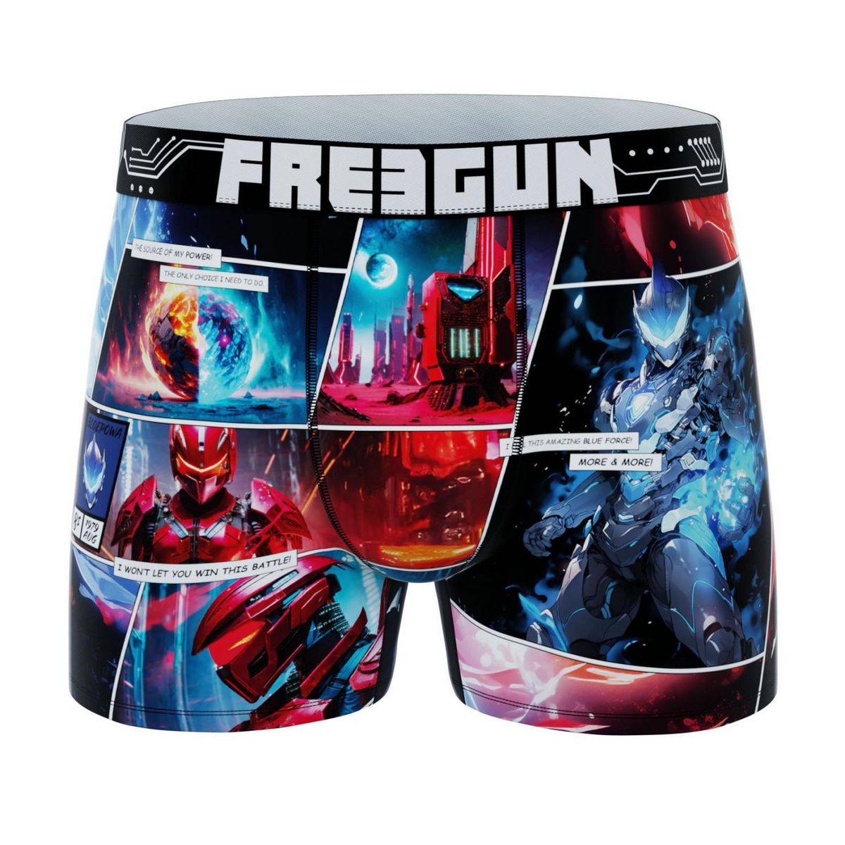 FREEGUN Lot de 4 boxers enfant Heroes Power