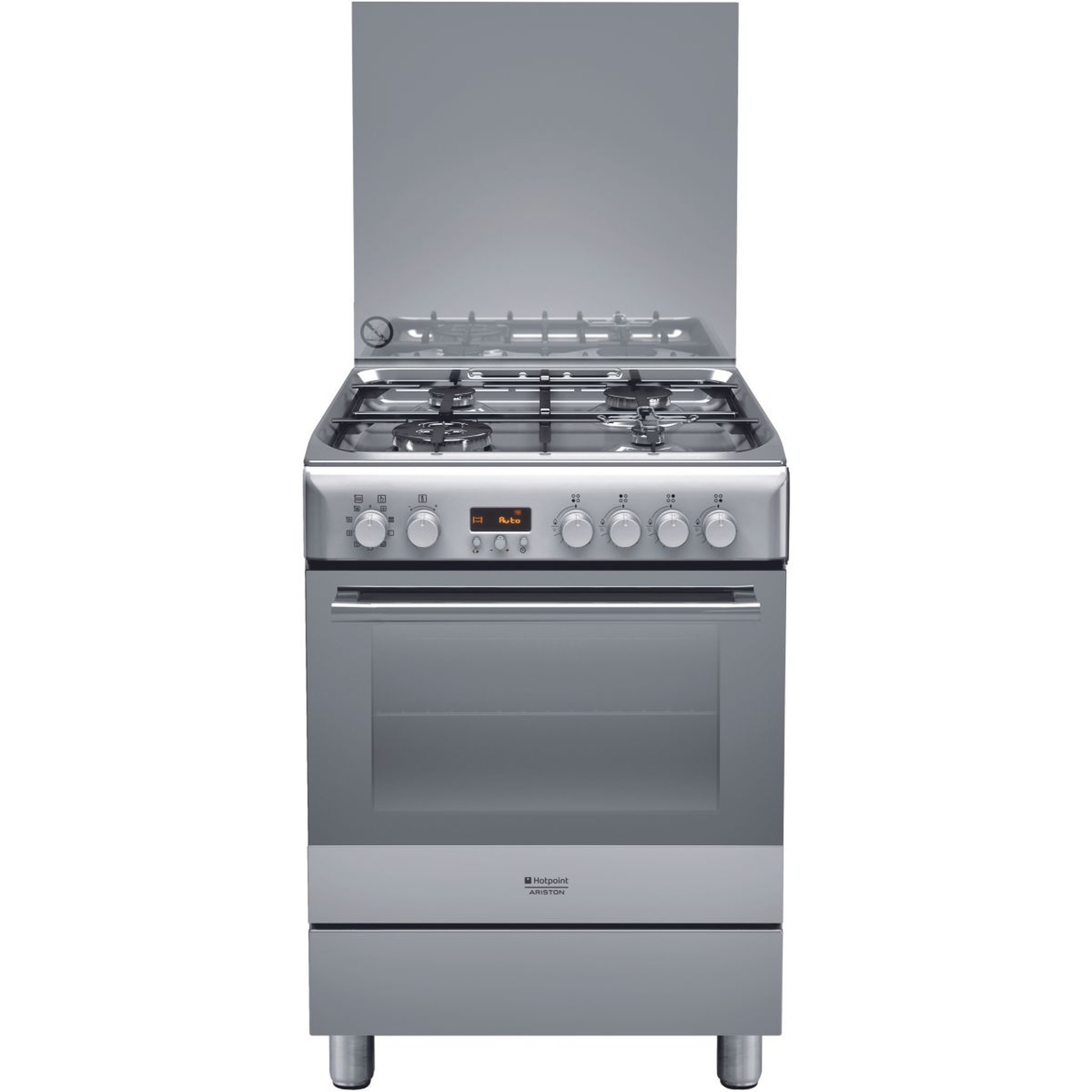 Voir la diapositive 1 : HOTPOINT Cuisinière gaz H6T9CE(X)FR