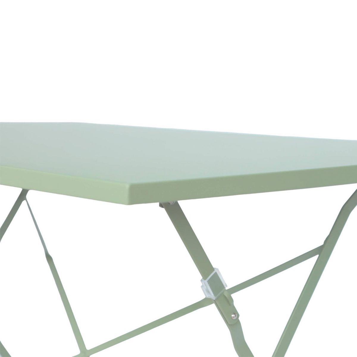 SWEEEK Table de jardin bistrot pliable - Emilia rectangle - Table rectangle 110x70cm en acier thermolaqué