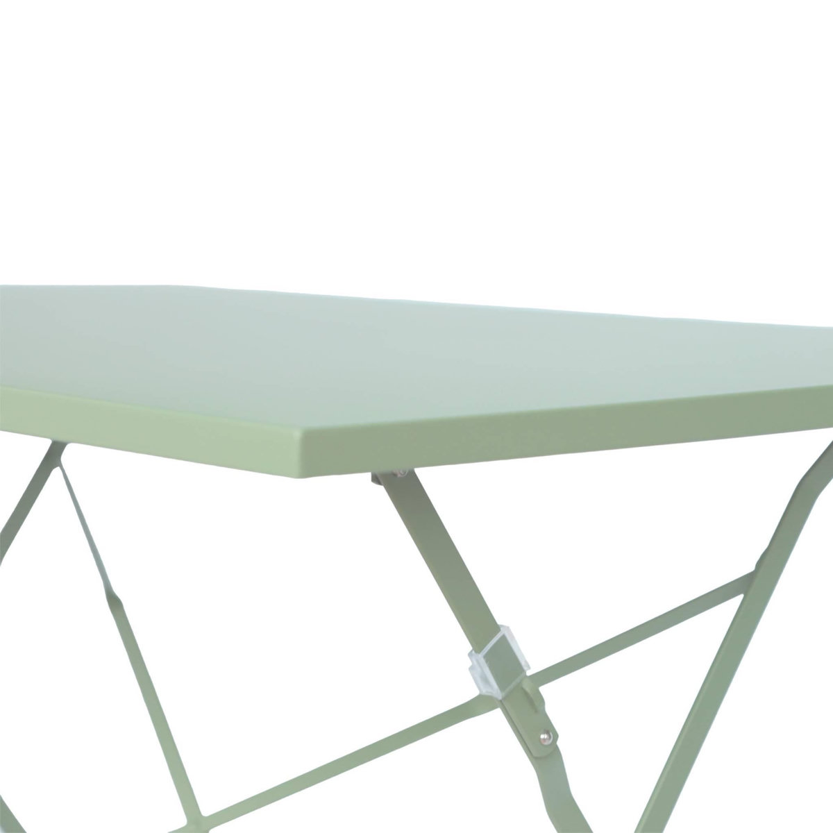 SWEEEK Table de jardin bistrot pliable - Emilia rectangle - Table rectangle 110x70cm en acier thermolaqué