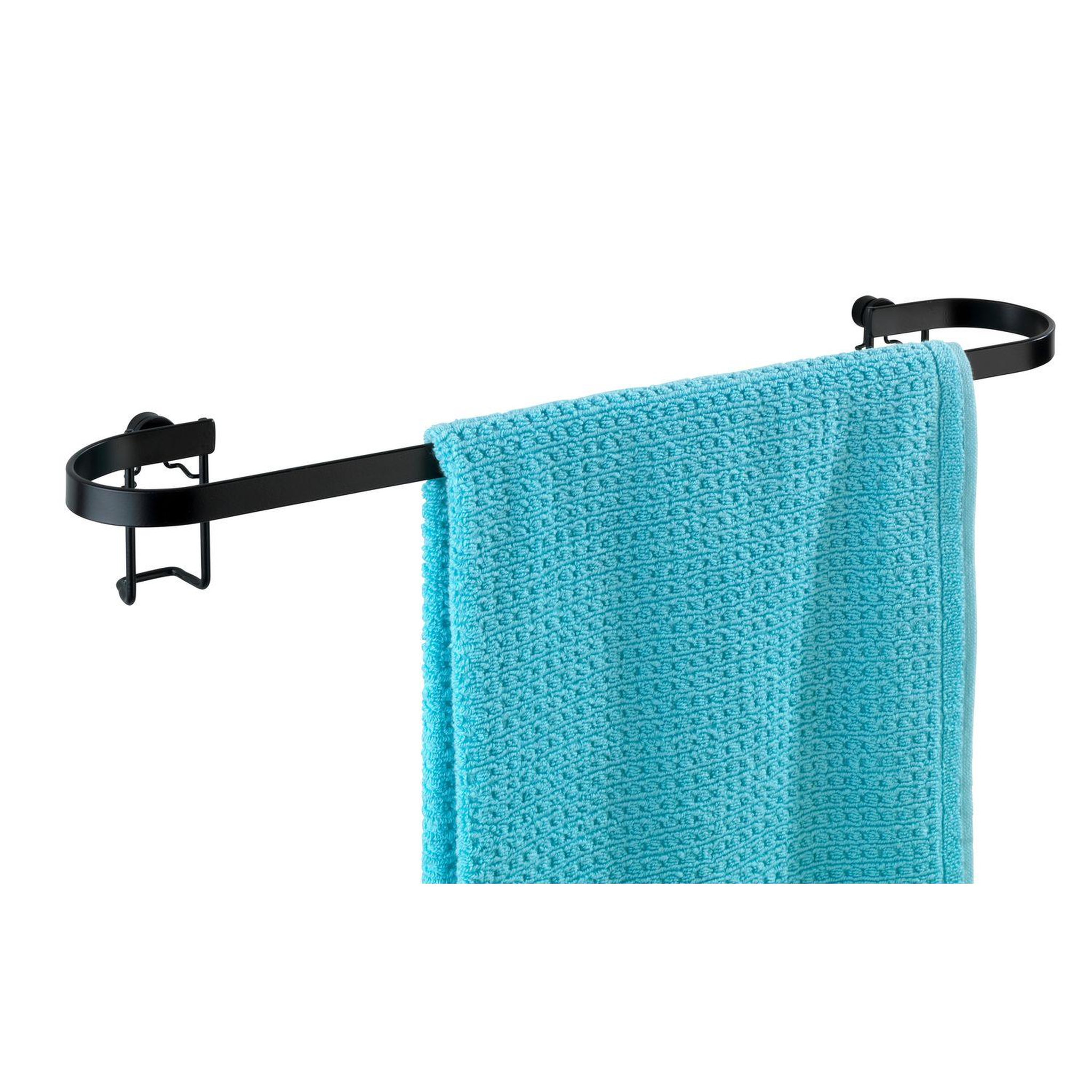 Wenko Porte-serviettes mural indus classic - l. 45 cm - noir