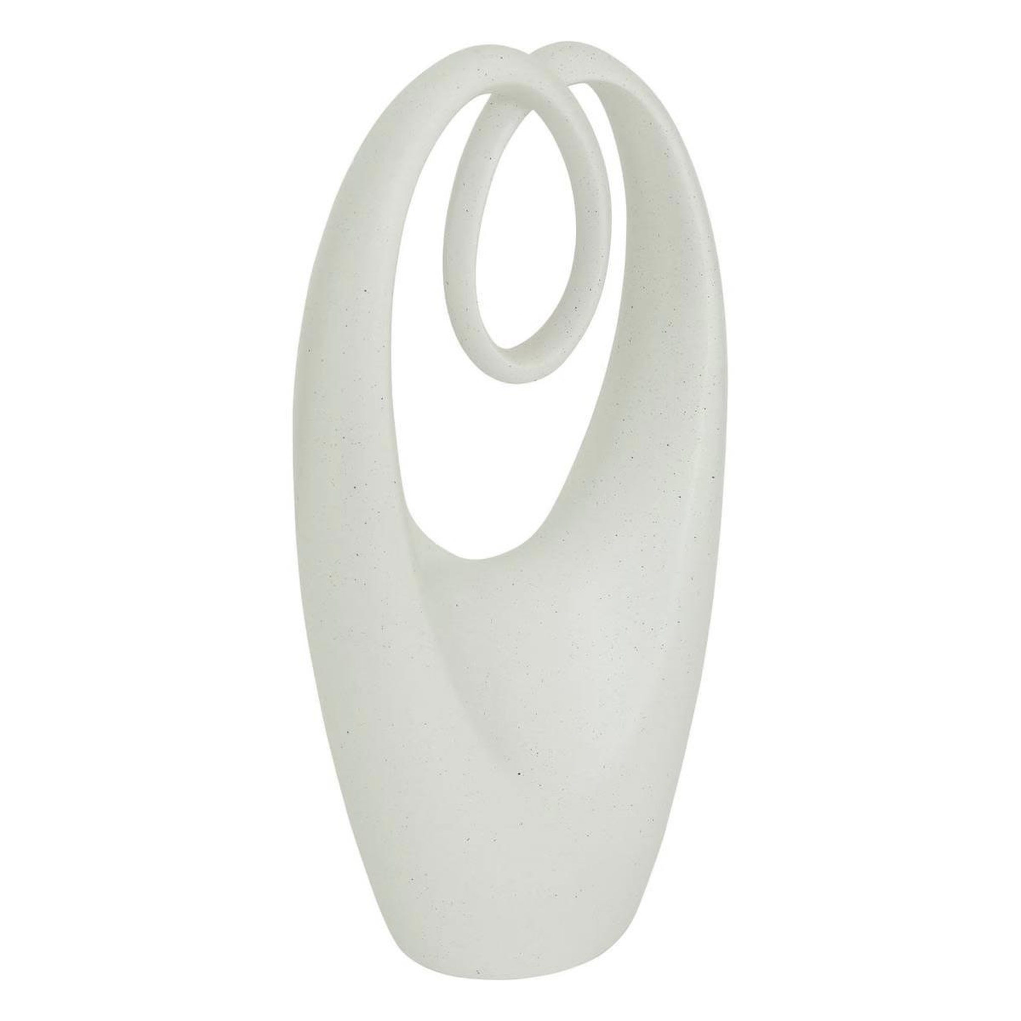 ATMOSPHERA Déco à poser en résine  davy  43cm blanc