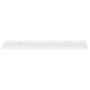 Voir la diapositive 4 : VIDAXL Etageres murales 2 pcs Blanc brillant 80x9x3 cm