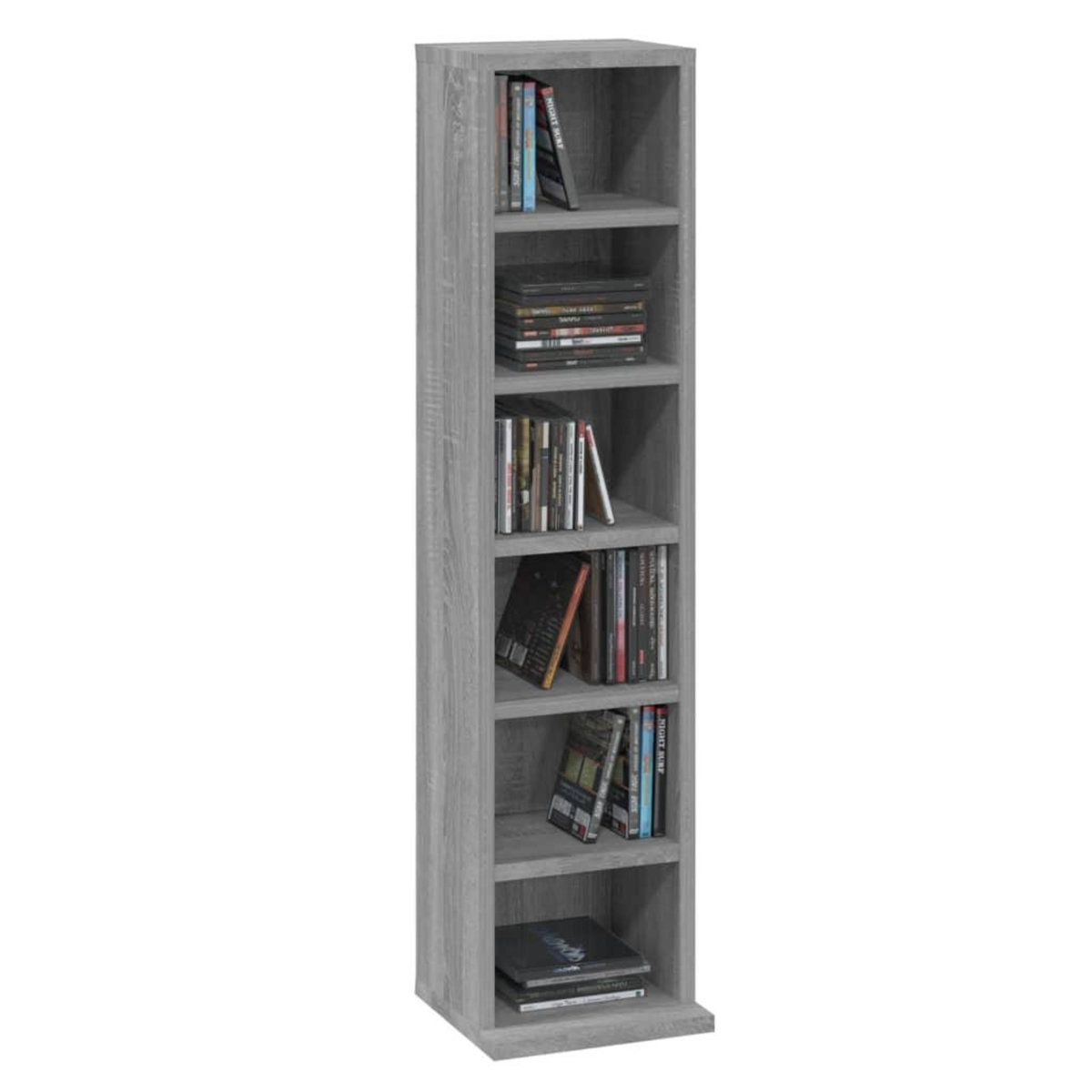 VIDAXL Armoire a CD Sonoma gris 21x20x88 cm Bois d'ingenierie