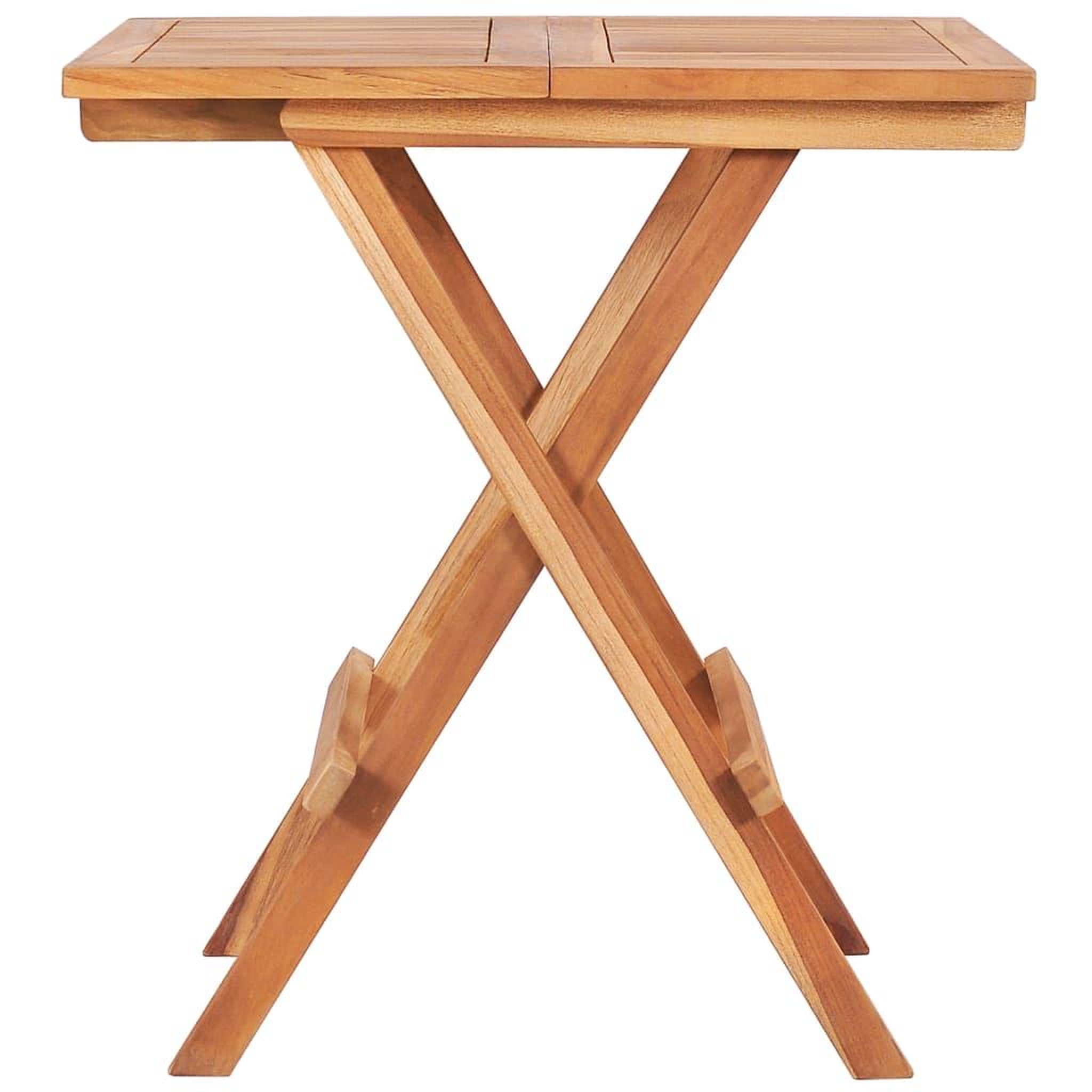 Voir la diapositive 2 : VIDAXL Table de bistro pliable 60x60x65 cm bois de teck solide