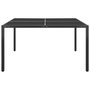 Voir la diapositive 2 : VIDAXL Table de jardin Anthracite 130x130x72 cm Acier et verre