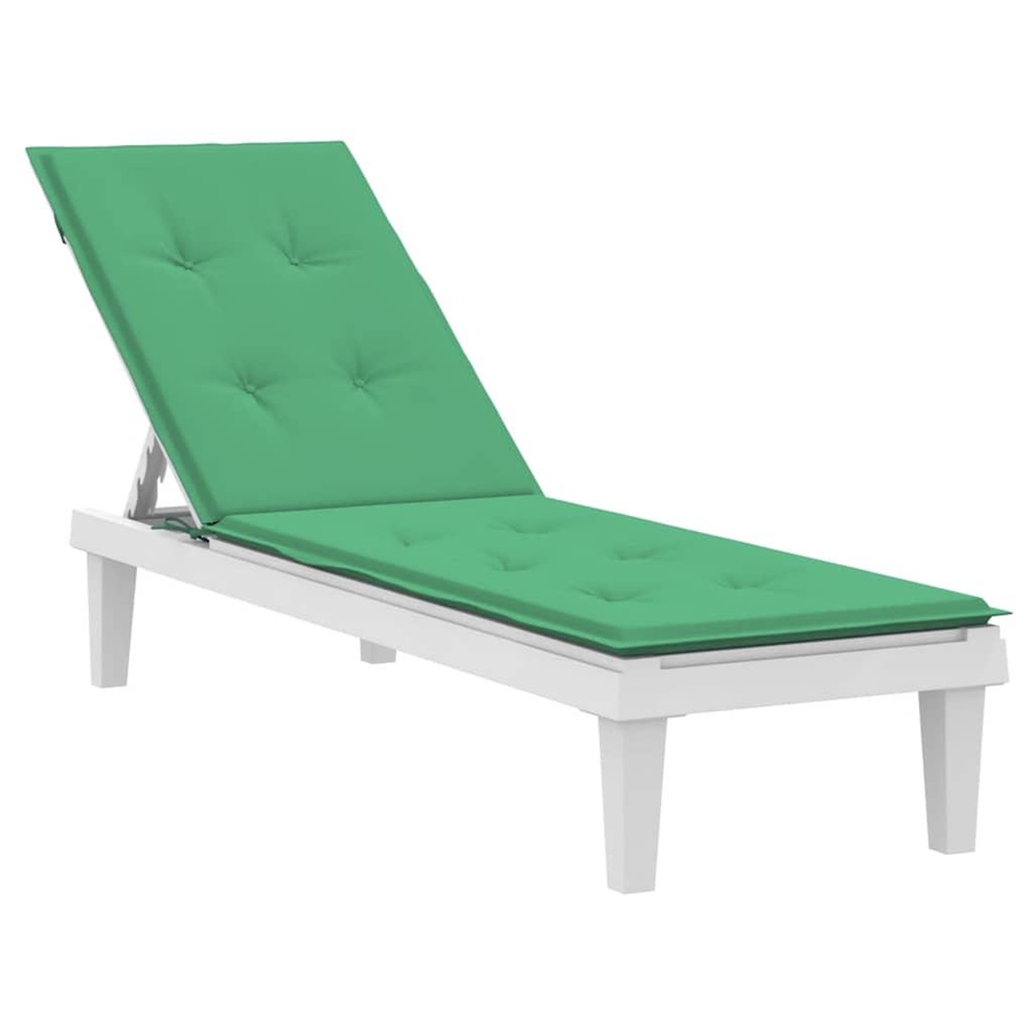 Voir la diapositive 3 : VIDAXL Coussin de chaise de terrasse vert (75+105)x50x4 cm