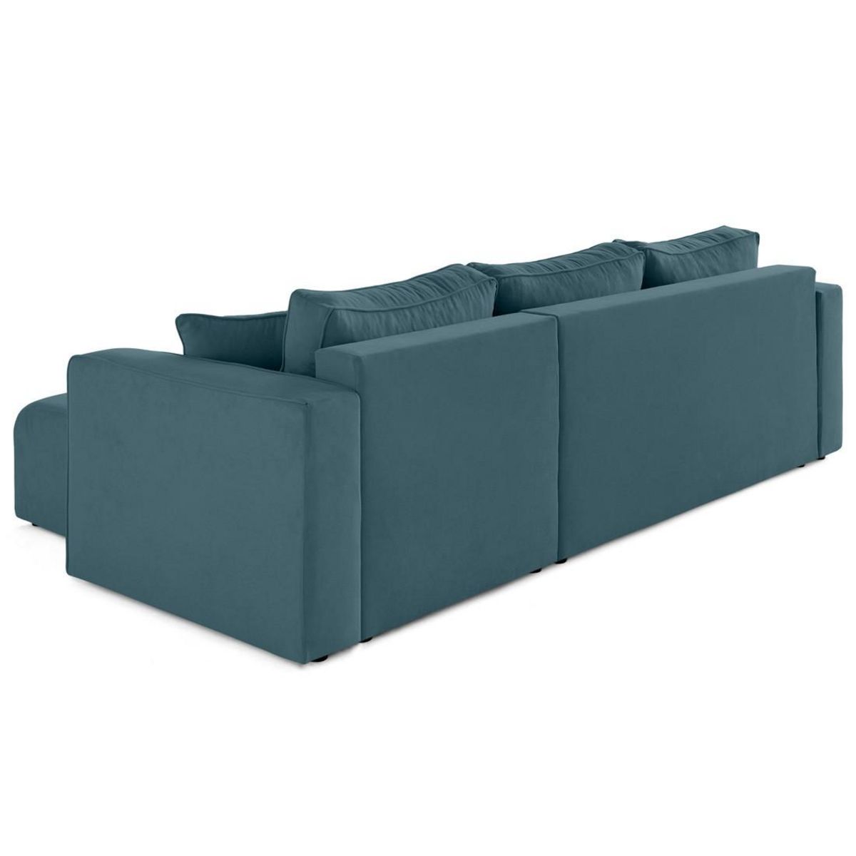 BEST MOBILIER Topaze - canapé d'angle déhoussable réversible 4 places en tissu