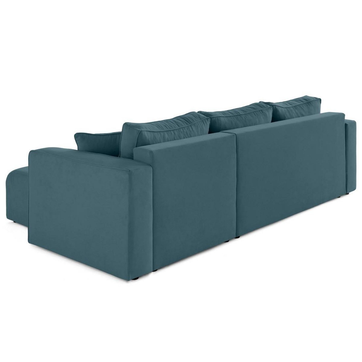 BEST MOBILIER Topaze - canapé d'angle déhoussable réversible 4 places en tissu