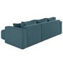 Voir la diapositive 5 : BEST MOBILIER Topaze - canapé d'angle déhoussable réversible 4 places en tissu