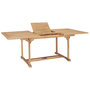 Voir la diapositive 5 : VIDAXL Ensemble a manger d'exterieur 7pcs 150-200x100x75cm Teck massif