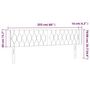Voir la diapositive 6 : VIDAXL Tete de lit a LED Bleu 203x16x78/88 cm Tissu