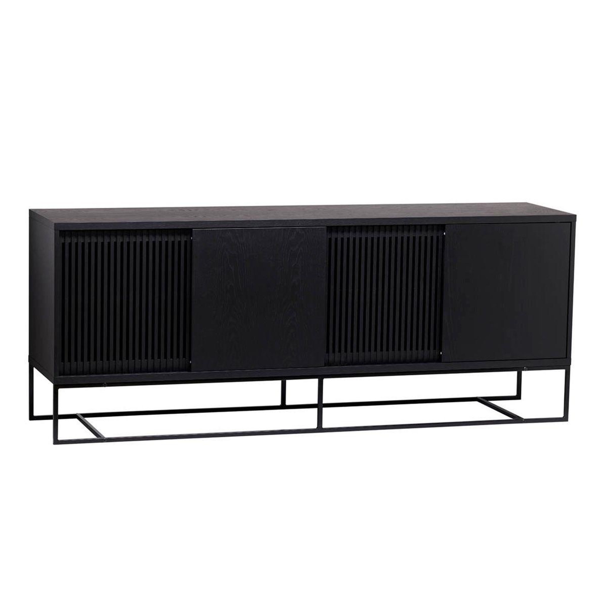 Paris Prix Buffet 4 portes coulissantes  ende  188cm noir