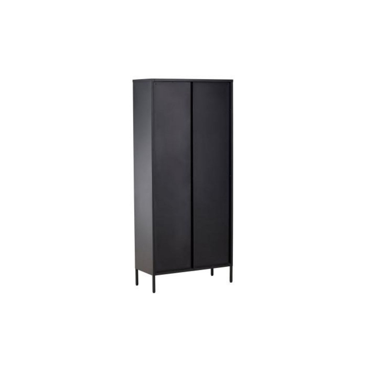 Paris Prix Vitrine Design en Métal  Lima  180cm Noir