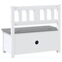 Voir la diapositive 6 : VIDAXL Banc de rangement pour enfants Blanc et gris 60x30x55 cm MDF