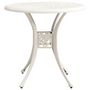 Voir la diapositive 2 : VIDAXL Table de jardin Blanc 78x78x72 cm Aluminium coule