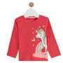 Voir la diapositive 1 : INEXTENSO T-shirt manches longues licorne bébé fille