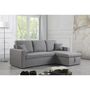 Voir la diapositive 2 : Habitat et Jardin Canapé d'angle convertible/ réversible avec coffre  Alain II  - 3 places - Gris clair