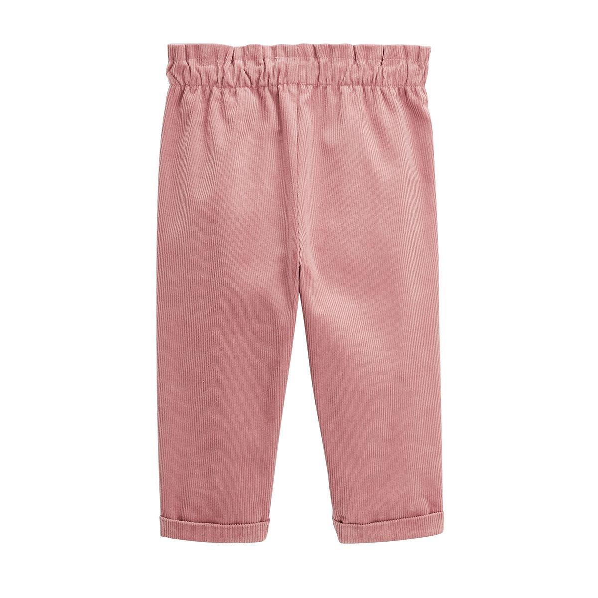 Petit Béguin Pantalon bébé en velours côtelé Rosa