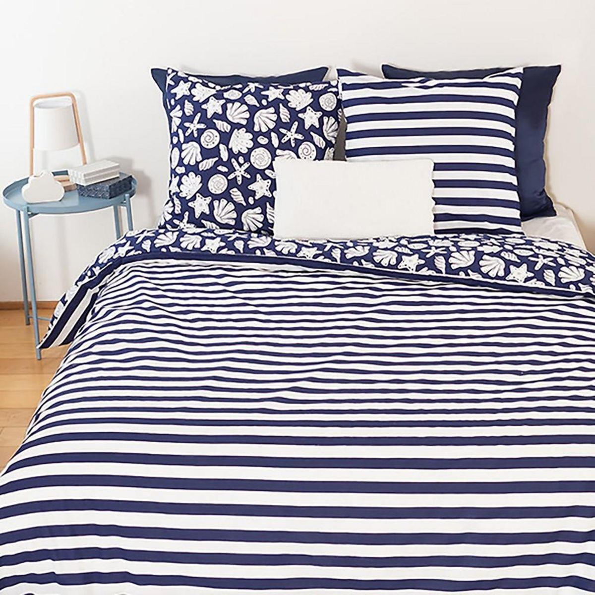 Home collection Parure housse de couette 100% coton 57fils capri