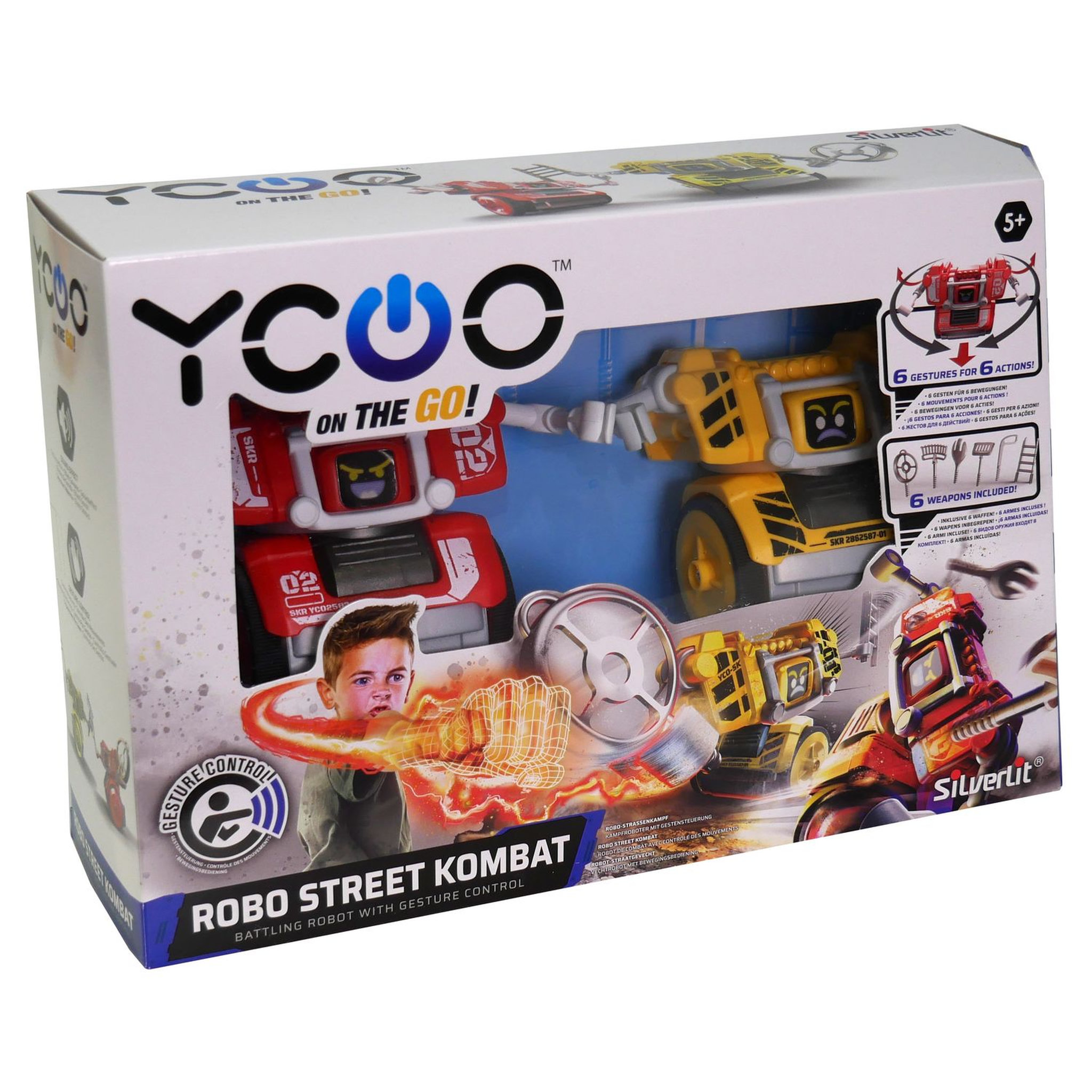 Voir la diapositive 4 : SILVERLIT Jeu Ycoo Robot Street Kombat Bi Pack