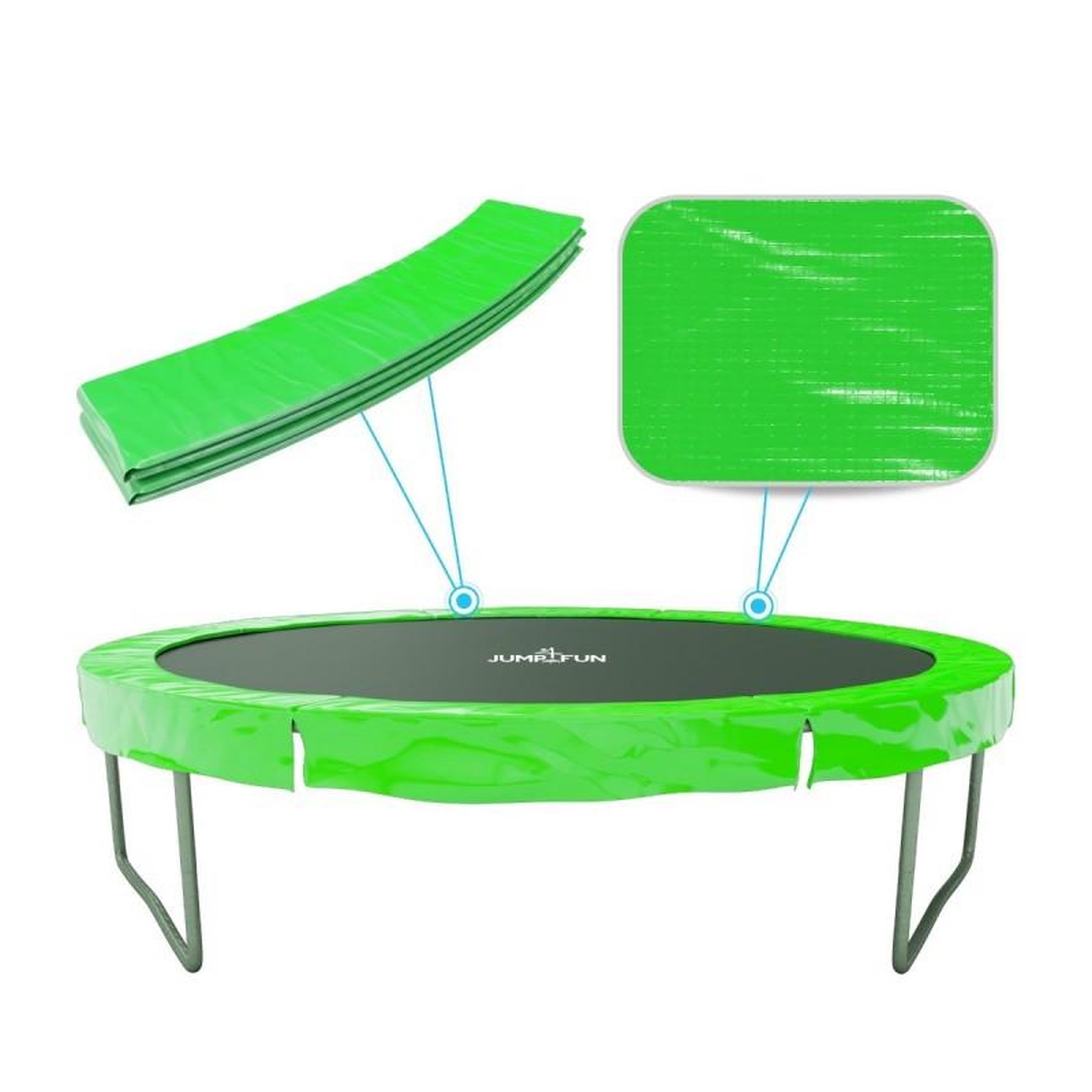 Voir la diapositive 3 : JUMP4FUN Accessoires Trampoline Pack relooking Trampoline 8FT - 244cm