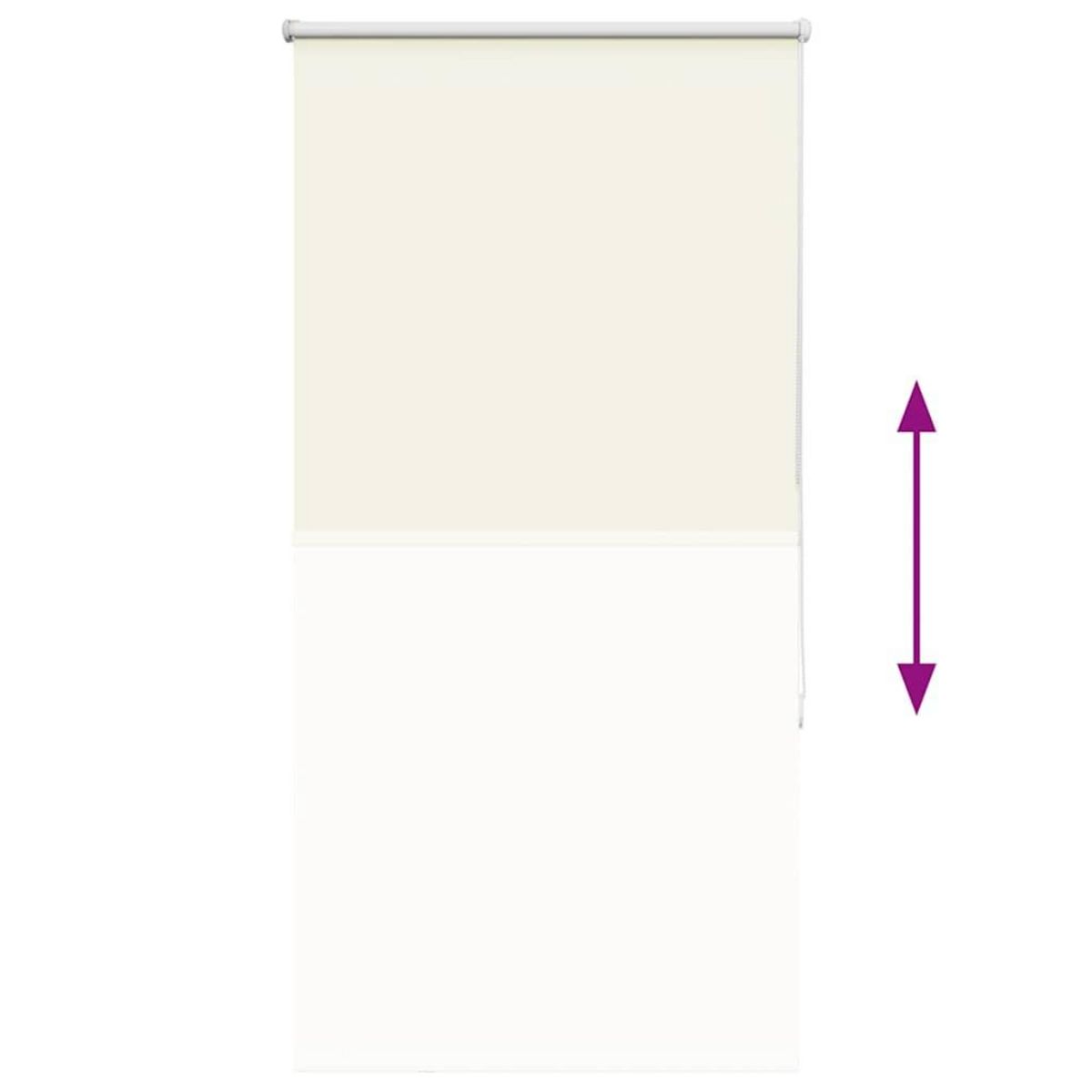 VIDAXL Store enrouleur occultant blanc casse 70x130cm largeur du tissu