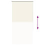 Voir la diapositive 5 : VIDAXL Store enrouleur occultant blanc casse 70x130cm largeur du tissu