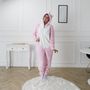 Voir la diapositive 4 : Paris Prix Combinaison Pyjama Adulte  Licorne  Rose & Blanc