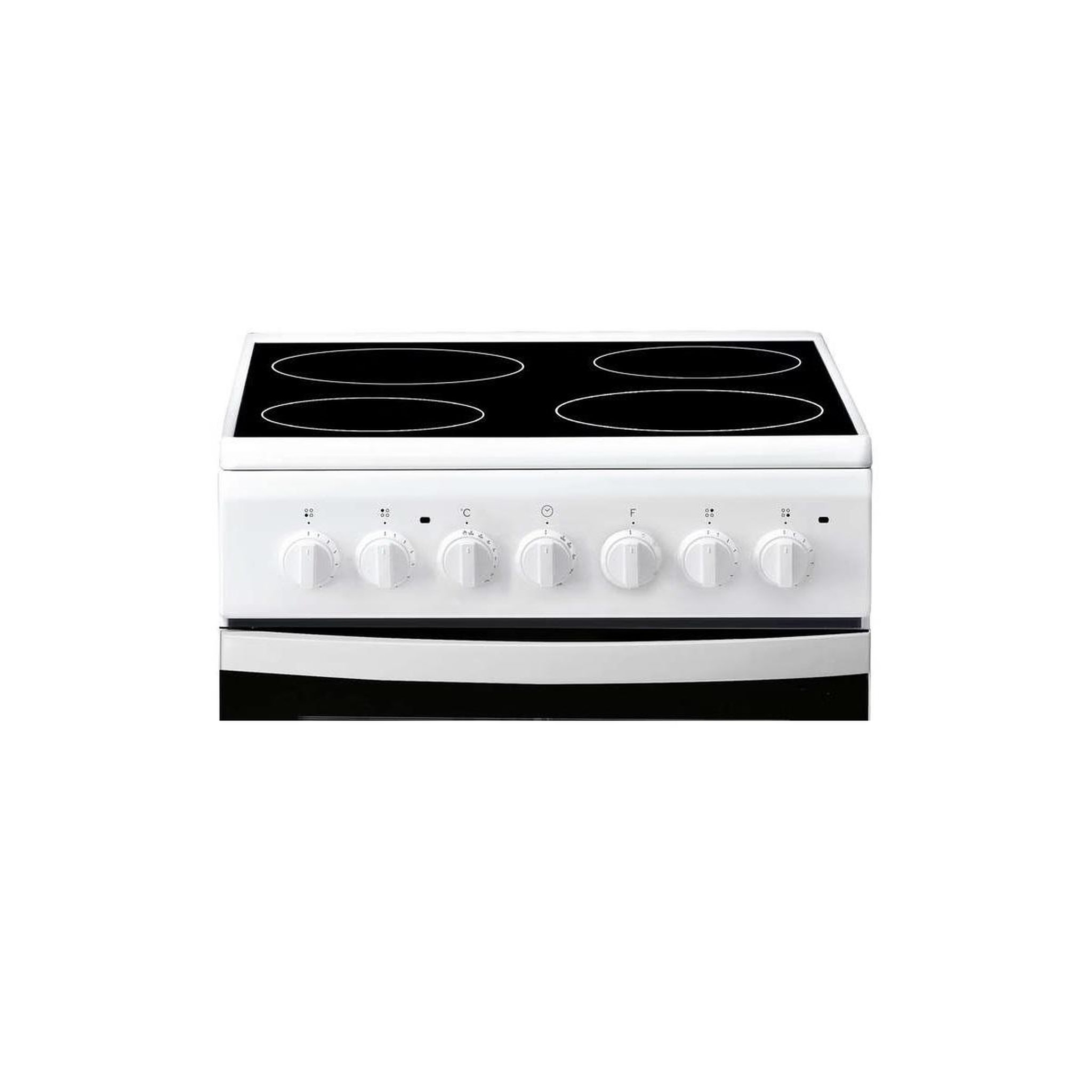Voir la diapositive 3 : Indesit Cuisinière vitrocéramique 59l 4 feux blanc - IS5V5PCWFR