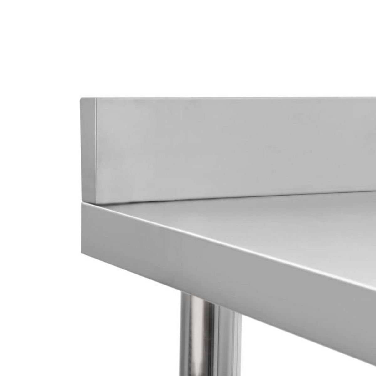 VIDAXL Table de travail de cuisine avec dosseret 100x60x93 cm Inox