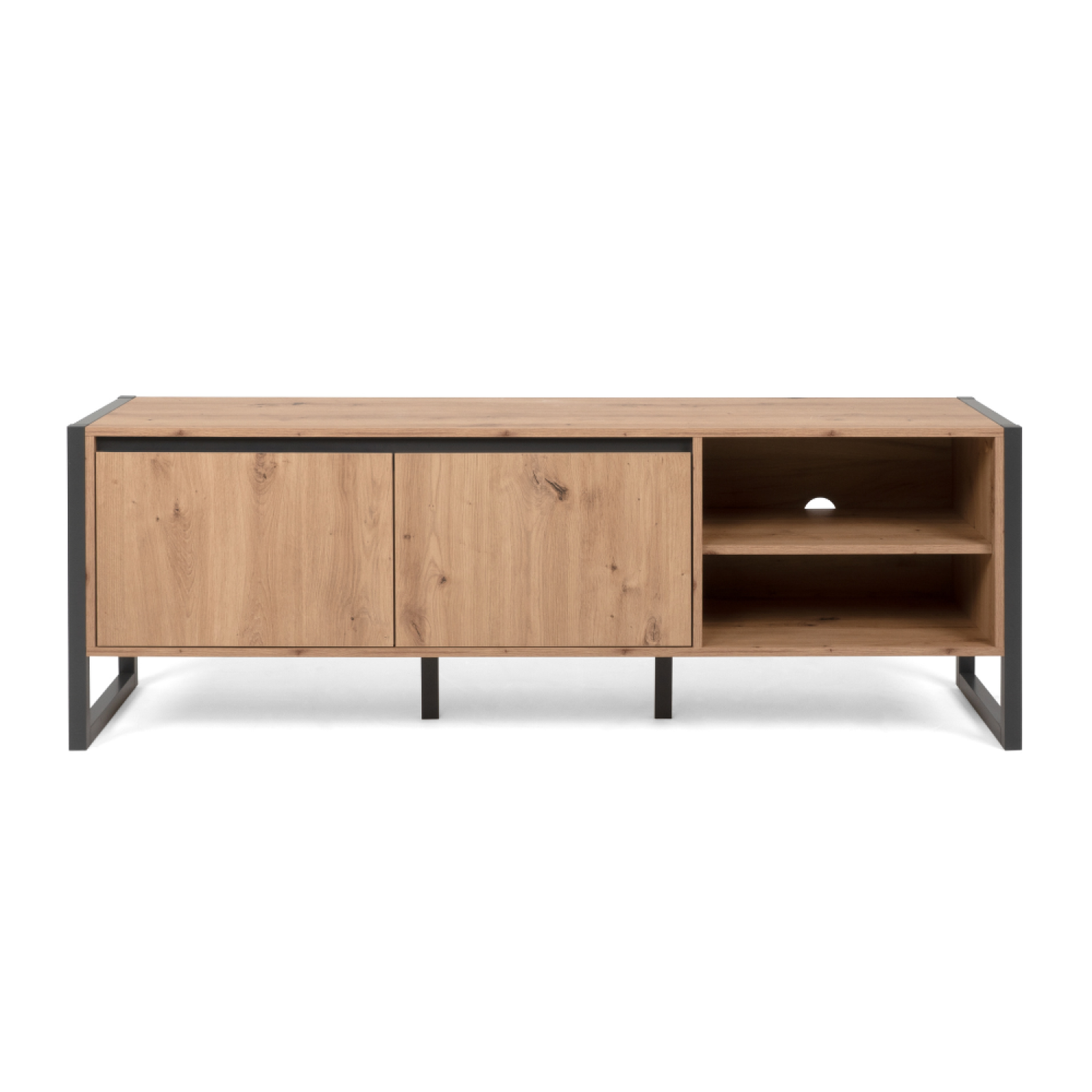 CONCEPT USINE Meuble tv industriel en bois avec placards kotor
