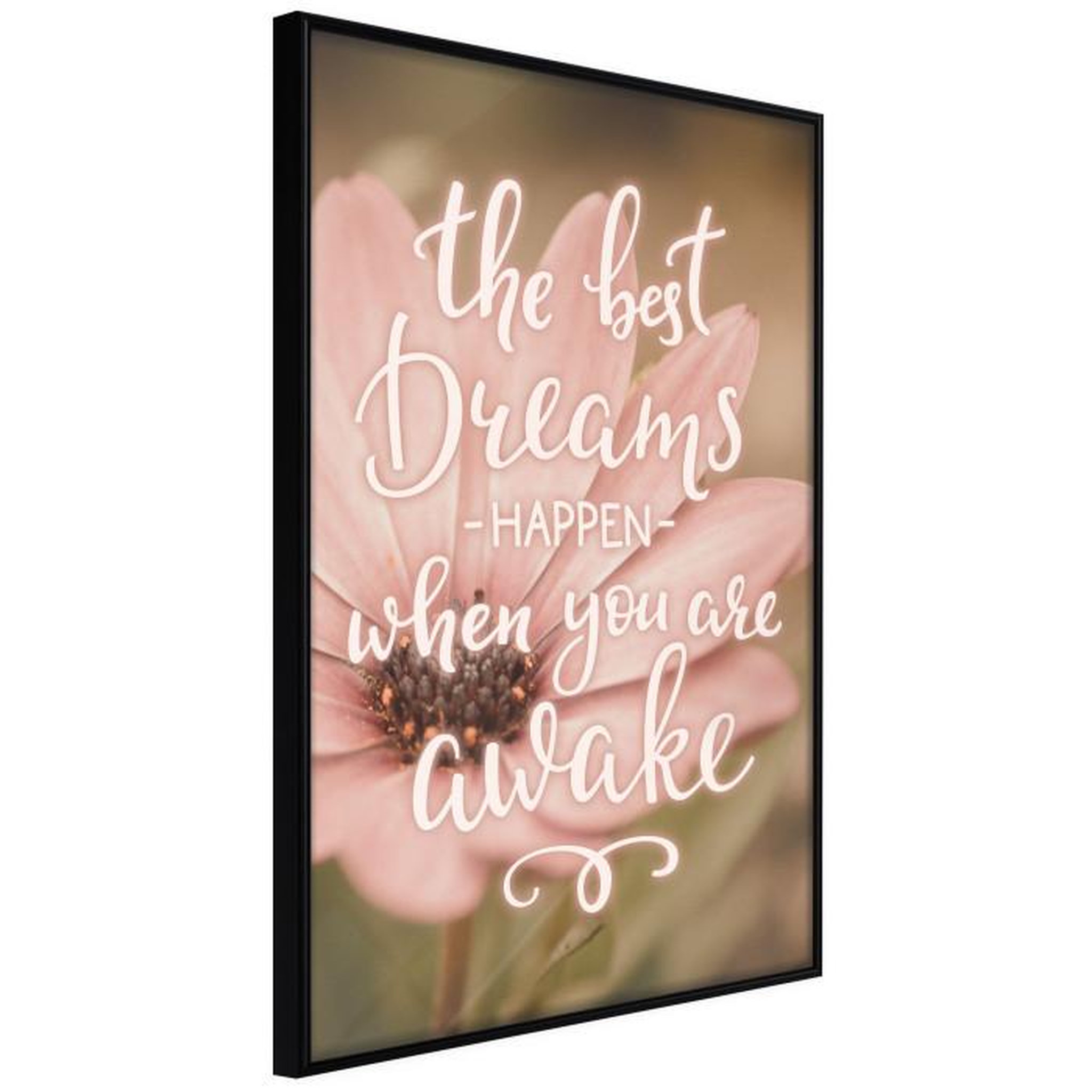 Paris Prix Affiche Murale Encadrée  The Best Dreams. Coloris disponibles : Noir, Jaune