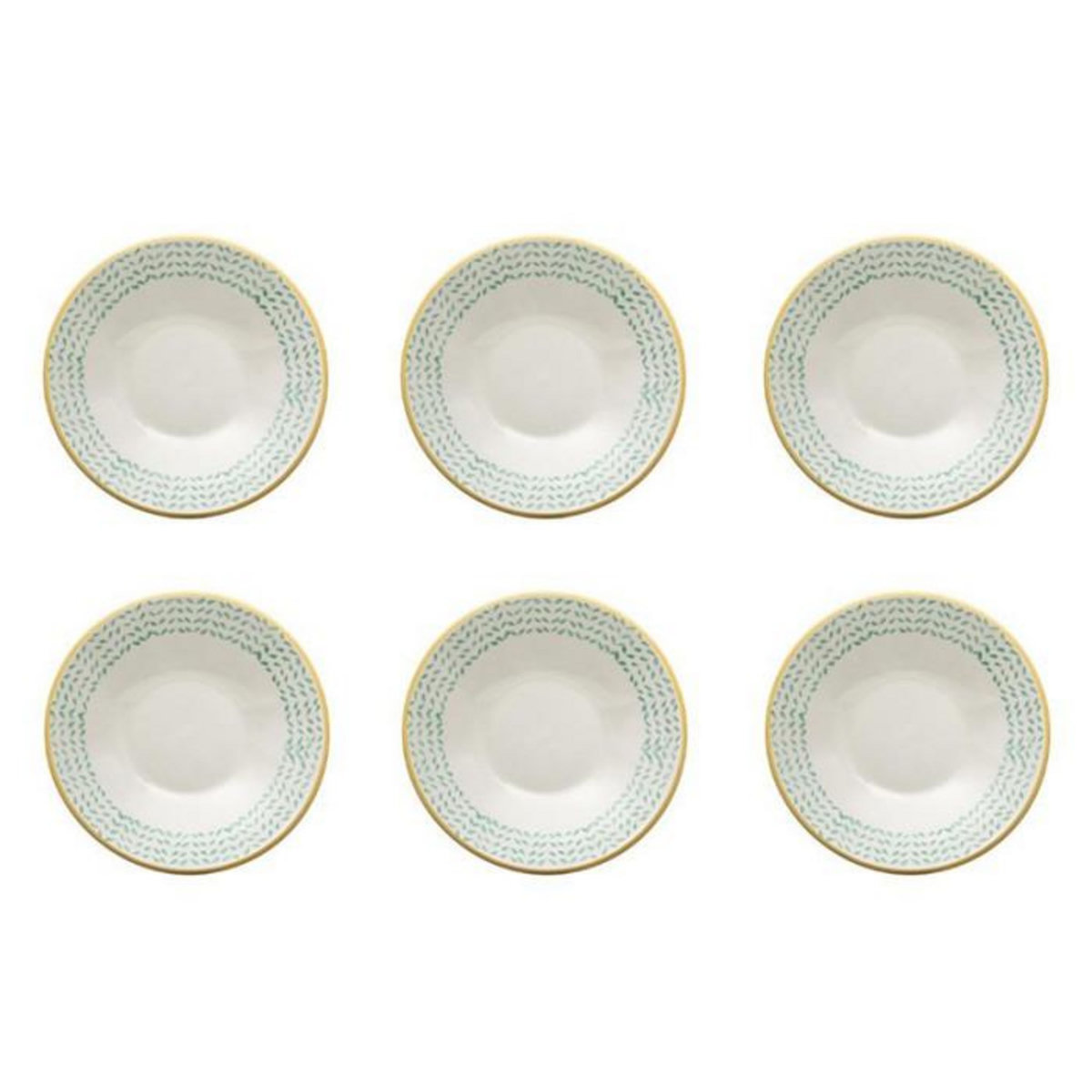 SECRET DE GOURMET Lot de 6 Coupelles  Naples  19cm Menthe