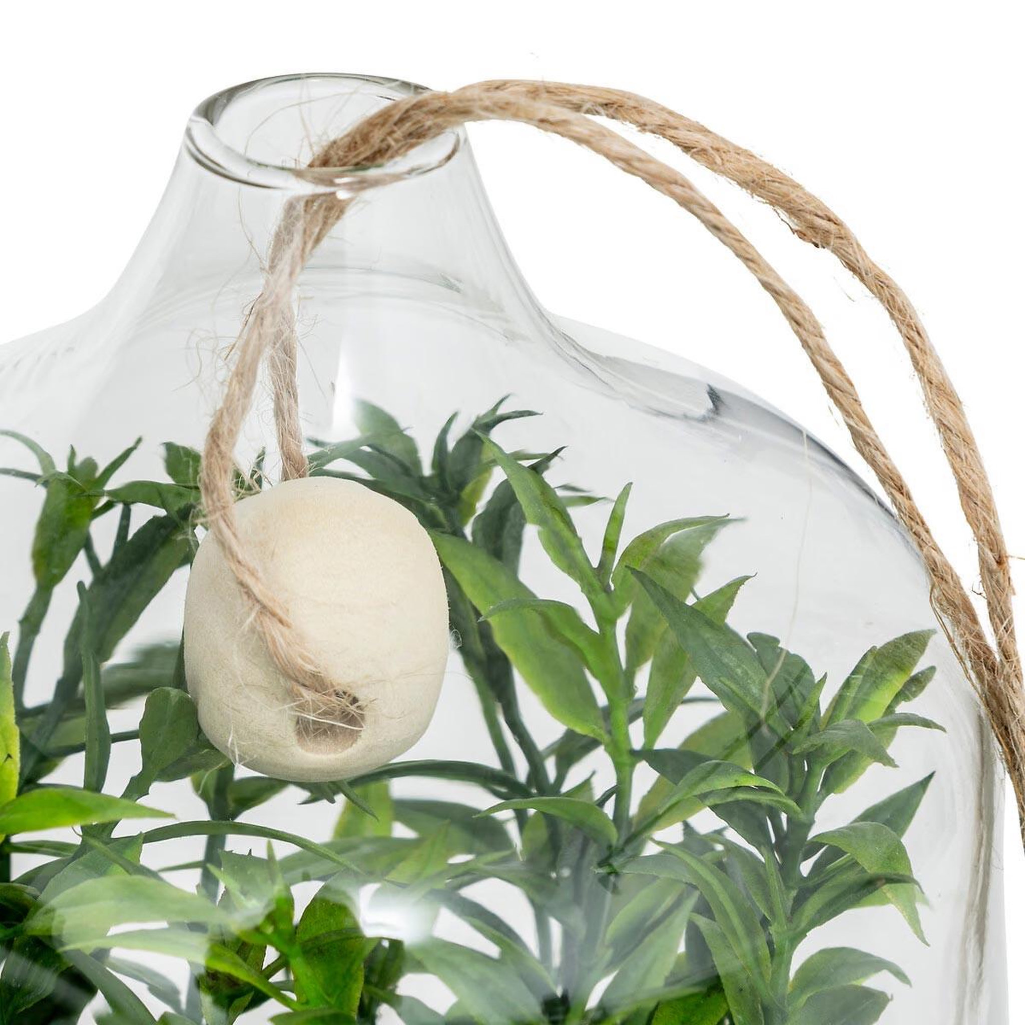 Voir la diapositive 2 : ATMOSPHERA Terrarium à suspendre  naly  15cm vert