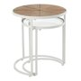 Voir la diapositive 2 : Paris Prix Lot de 2 Tables d'Appoint Gigognes  Lounge  50cm Blanc
