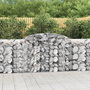 Voir la diapositive 1 : VIDAXL Paniers a gabions arques 11 pcs 300x50x100/120 cm fer galvanise