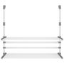 Voir la diapositive 3 : VIDAXL Sechoir a linge pour balcon 89x25x(60-95) cm aluminium