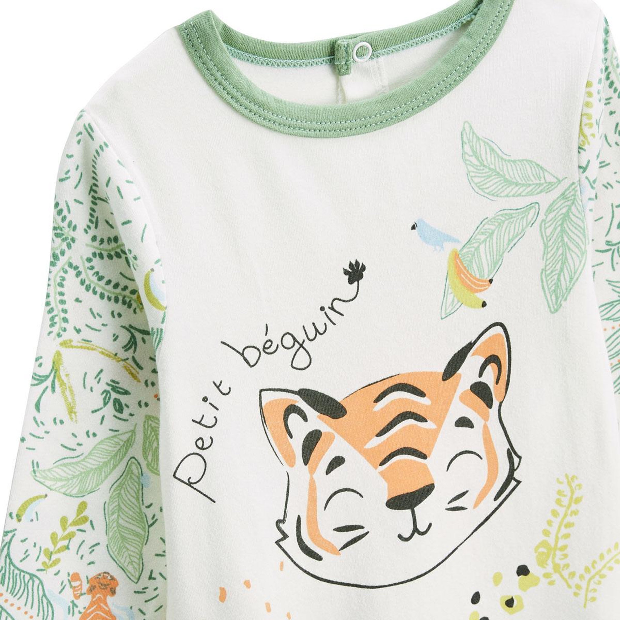 Voir la diapositive 3 : PETIT BEGUIN Pyjama bébé avec pieds retroussables kanha