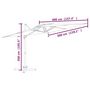 Voir la diapositive 6 : VIDAXL Parasol cantilever a double toit Bleu azure 400x300 cm